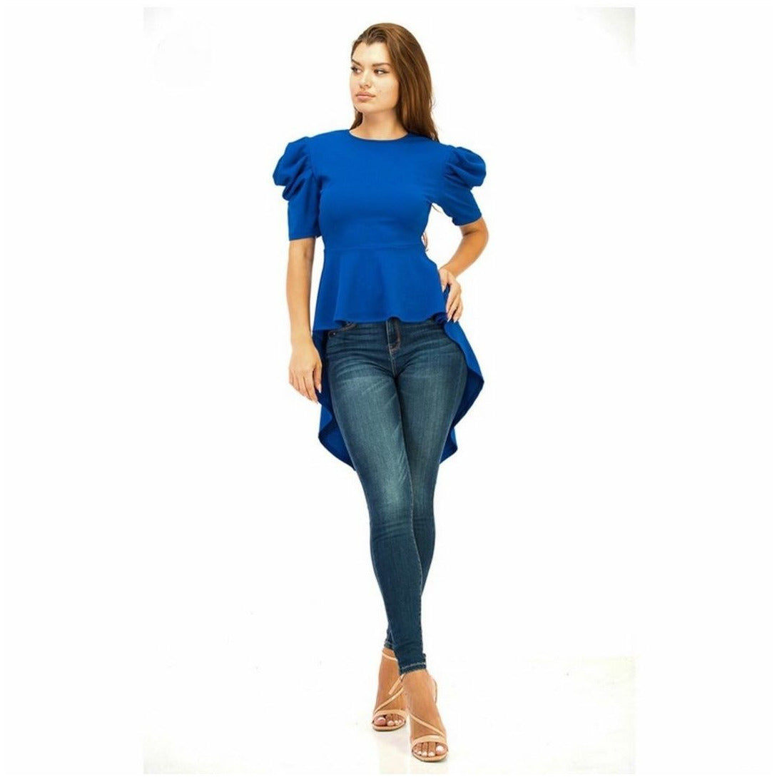Blue high low top best sale
