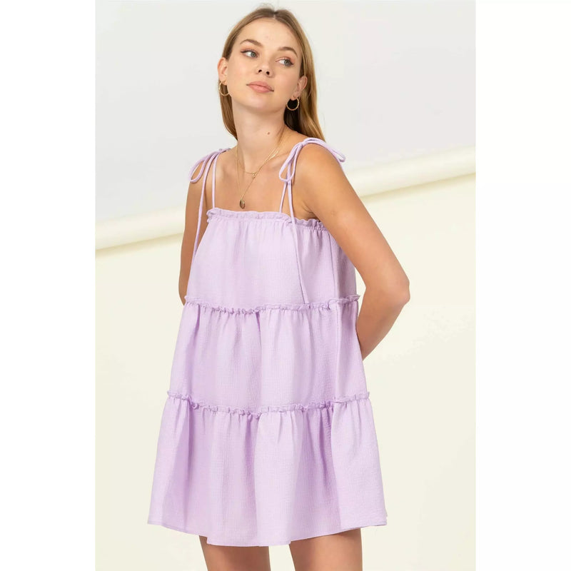 Lavender Tiered Dress
