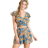 Tropical Short Set Blue