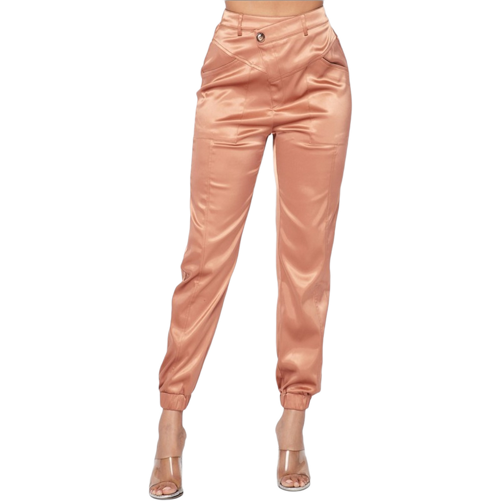 Brick Matte Satin Jogger