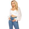 Long Sleeve White Crop Top