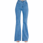 High Waist Front Seam Jeans