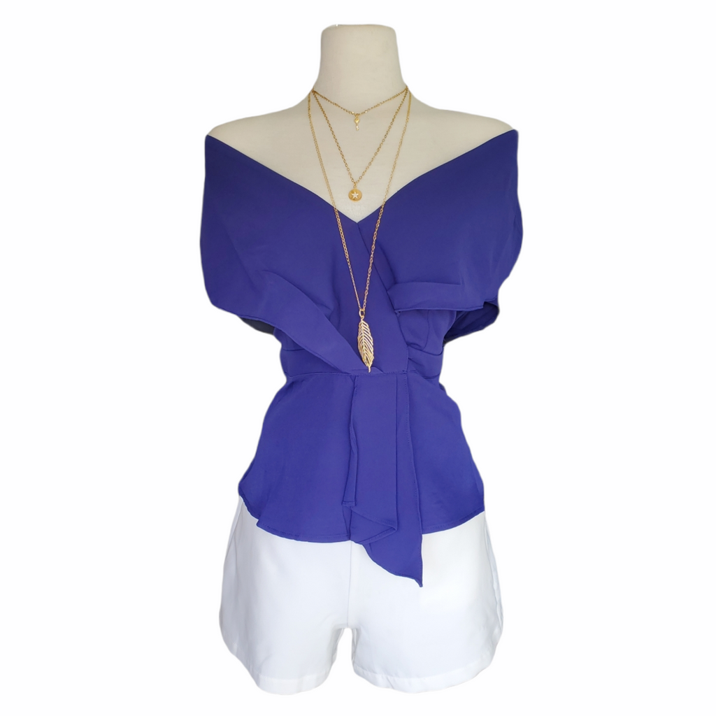 Peplum Drape Top