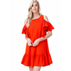 Ruffles Red Dress