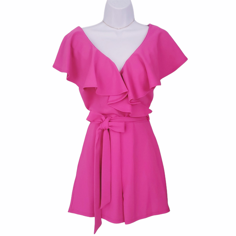 Ruffles Fuchsia Romper