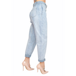 Seams Light Denim Mom Jeans