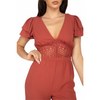 Marsala Lace Jumpsuit