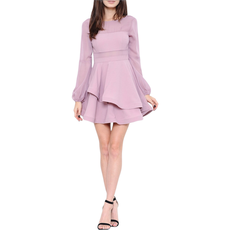 Dusty Rose A Line Dress