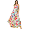 One Shoulder Floral Maxi