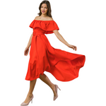 Red Hi-Lo Dress