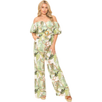 Leaf Rope Print Jumpsuit