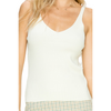 V-Neck Tank Top White