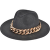 Gold Chain Fedora Hat