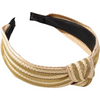 Zipper Raffia Headband