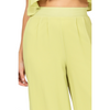 Lime Halter Top and Wide Leg Pants