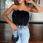 Black Feathers Top