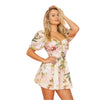 Floral Puff Sleeve Romper