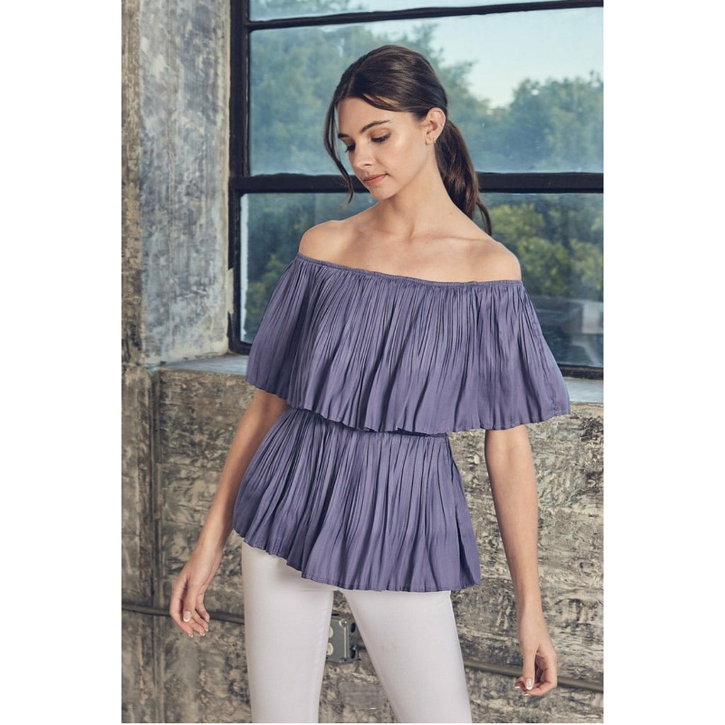 Orchid Offshoulder Blouse