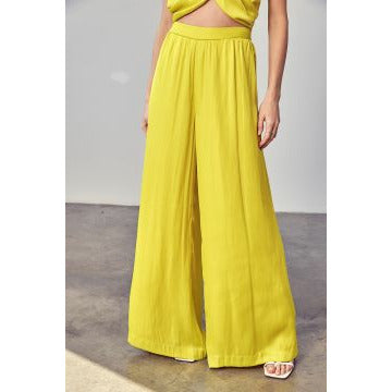 Lime Wide Pants